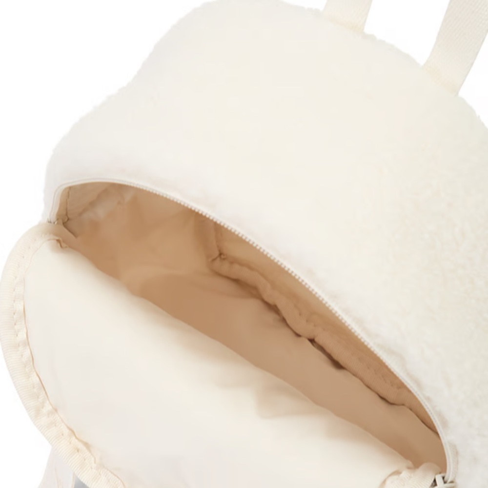 PINK MINI CONVERTIBLE BACKPACK Cozy White Shell New with tag - Picture 6 of 11